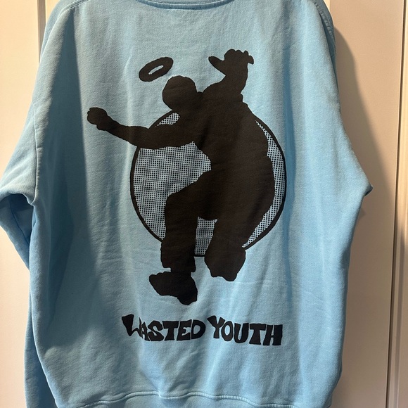WASTED YOUTH CREW NECK SWEATER - Picture 1 of 3